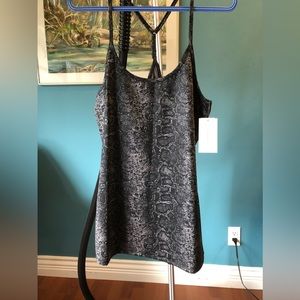 Snake print tank top